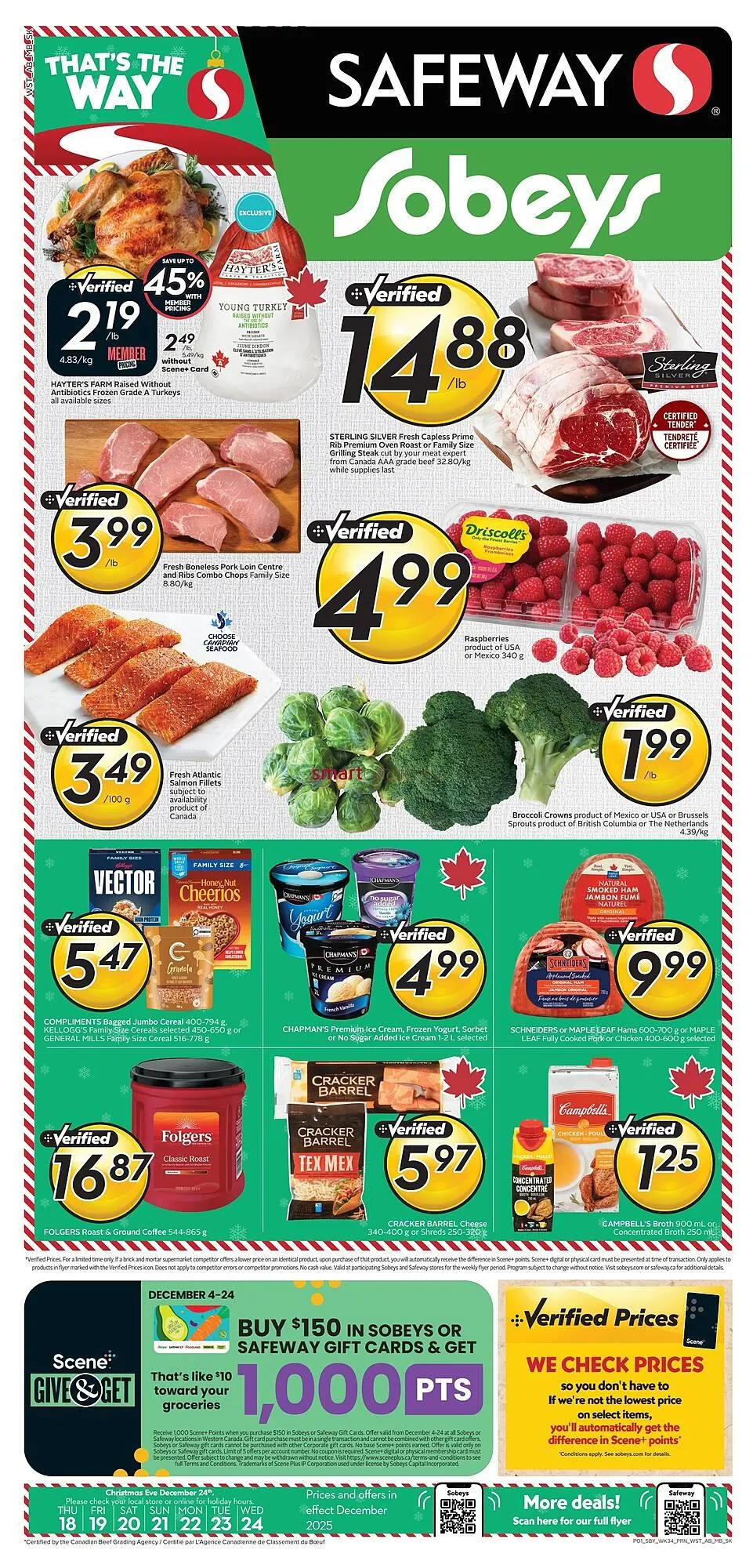 Safeway flyer from December 18 to December 24 2025 - flyer page 1