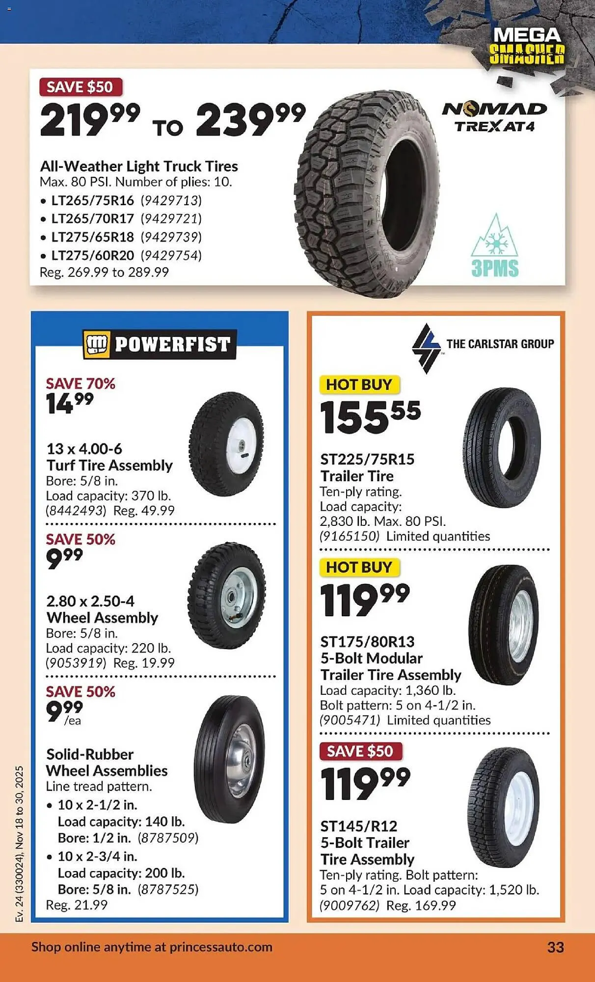 Princess Auto flyer from November 18 to December 1 2025 - flyer page 46