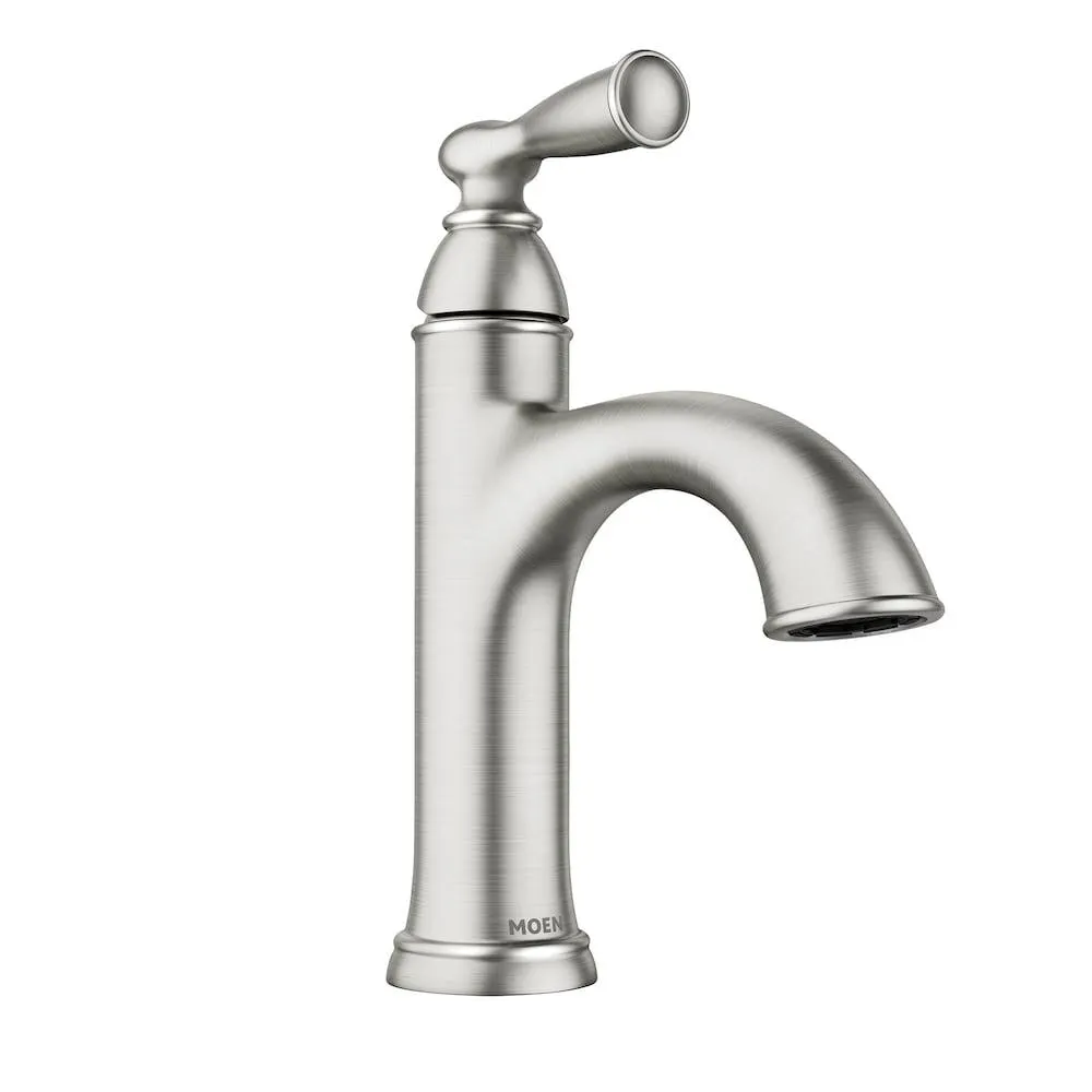 Banbury Single Handle Single Hole Bathroom Sink Faucet in Spot Resist Nickel