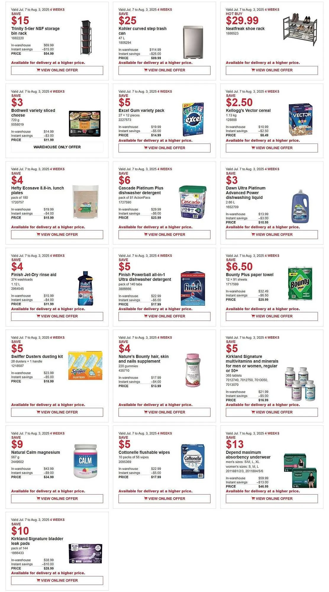 Costco flyer from July 7 to July 21 2025 - flyer page 4