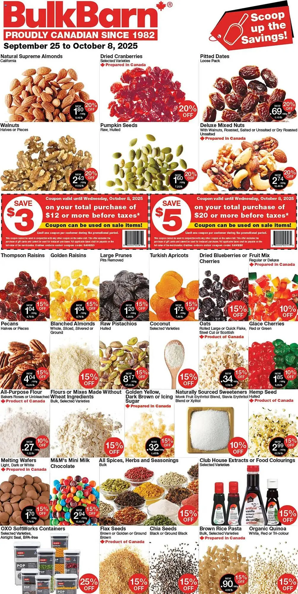 Bulk Barn flyer from September 25 to October 8 2025 - flyer page 1