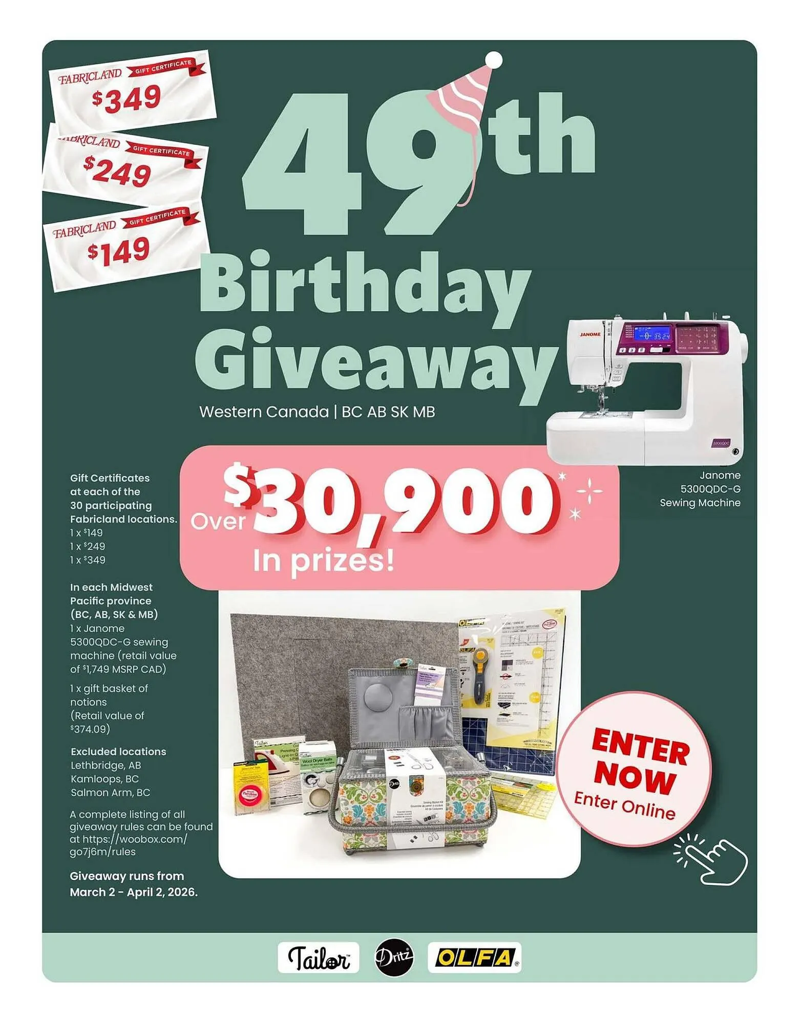 Fabricland flyer from March 2 to March 16 2026 - flyer page 2