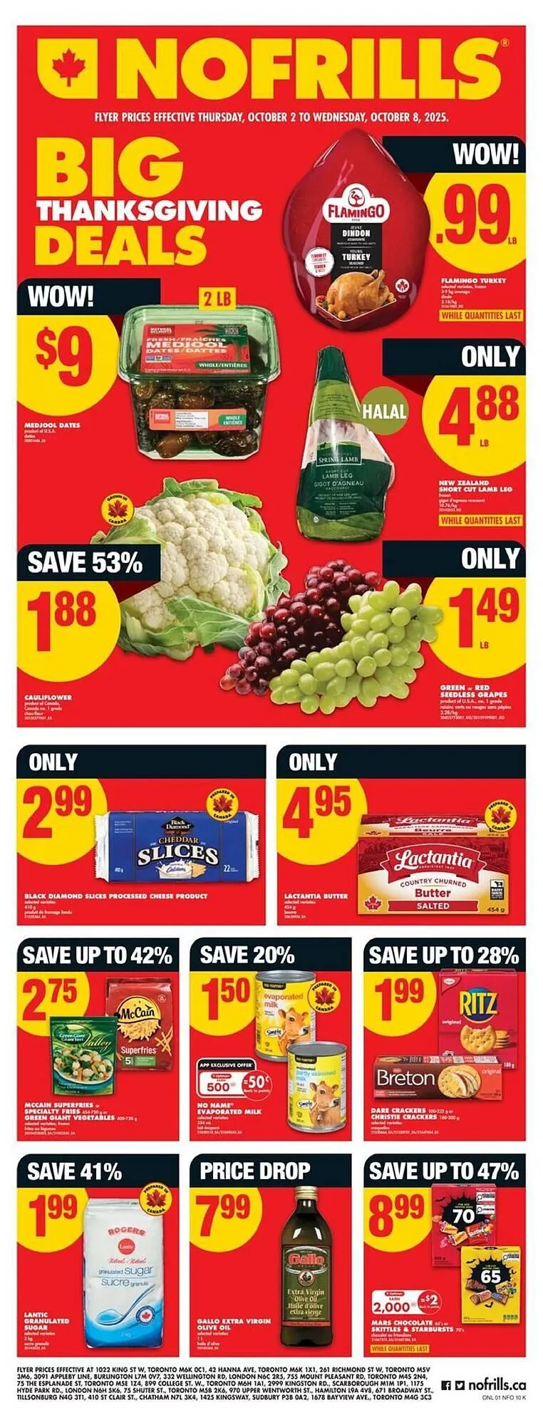 No Frills flyer from October 2 to October 9 2025 - flyer page 1