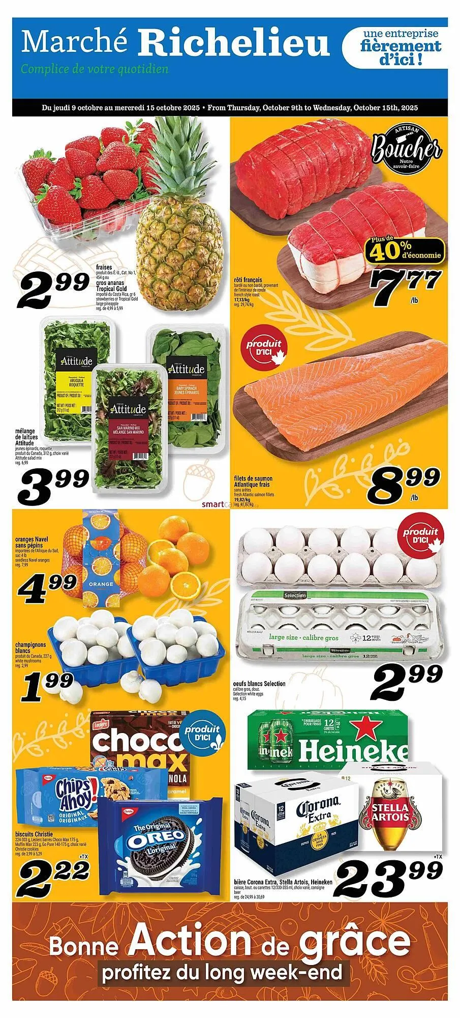 Marché Richelieu flyer from October 9 to October 15 2025 - flyer page 1