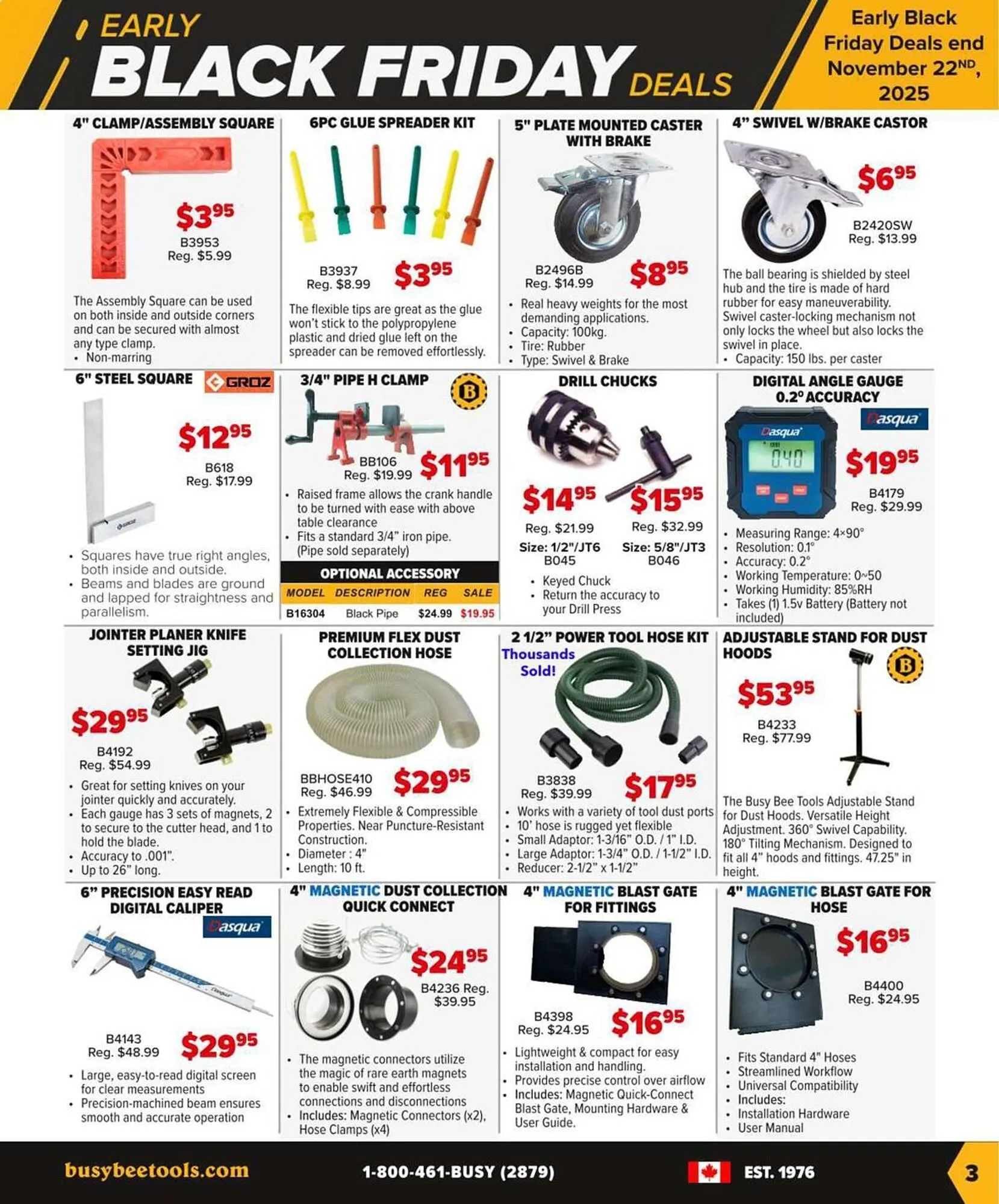 Busy Bee Tools flyer from November 10 to January 10 2026 - flyer page 3