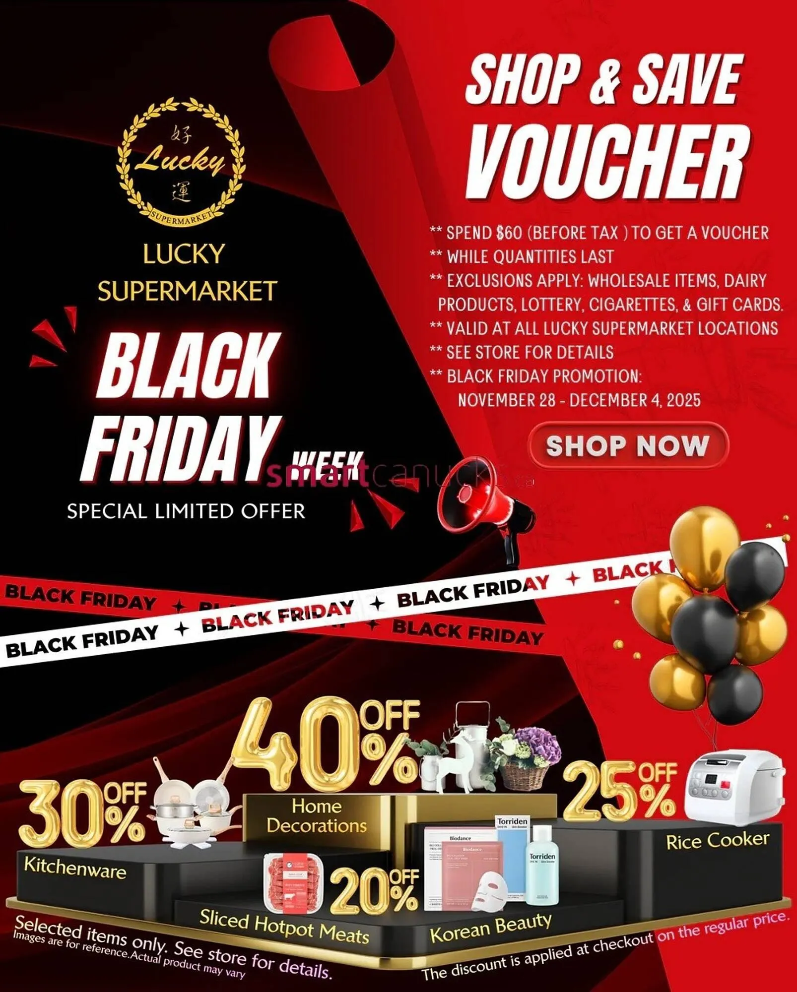 Lucky Supermarket flyer from November 28 to December 4 2025 - flyer page 1