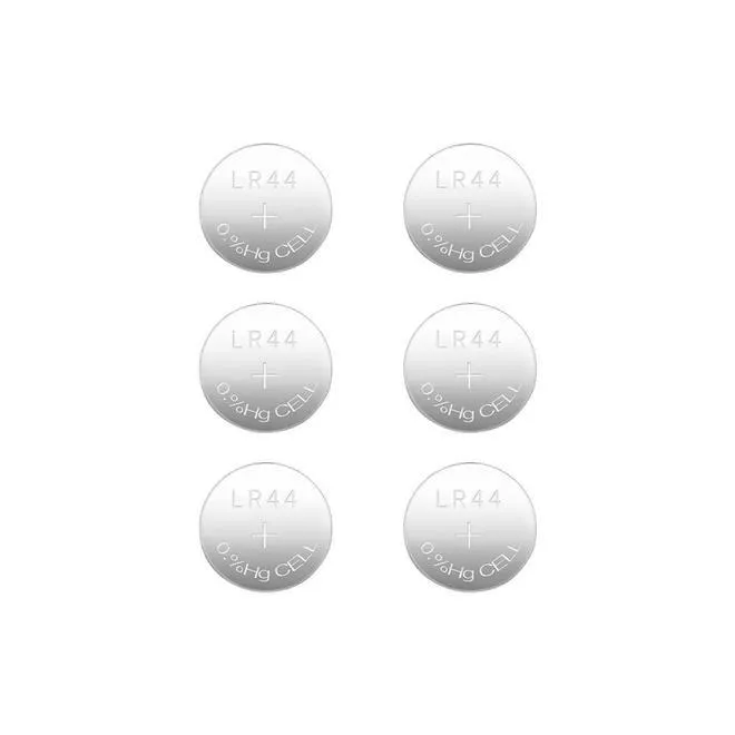 LR44 Battery Alkaline 1.5V Button Coin Cell Batteries, 6/Pack - LIVINGbasics®