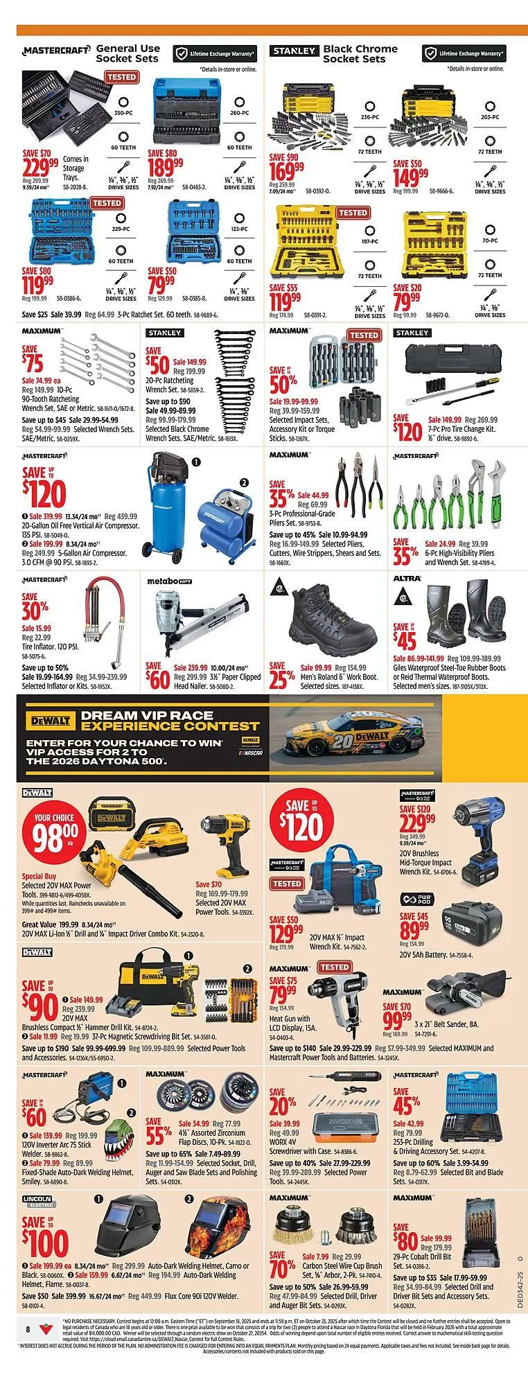 Canadian Tire flyer from October 9 to October 15 2025 - flyer page 8