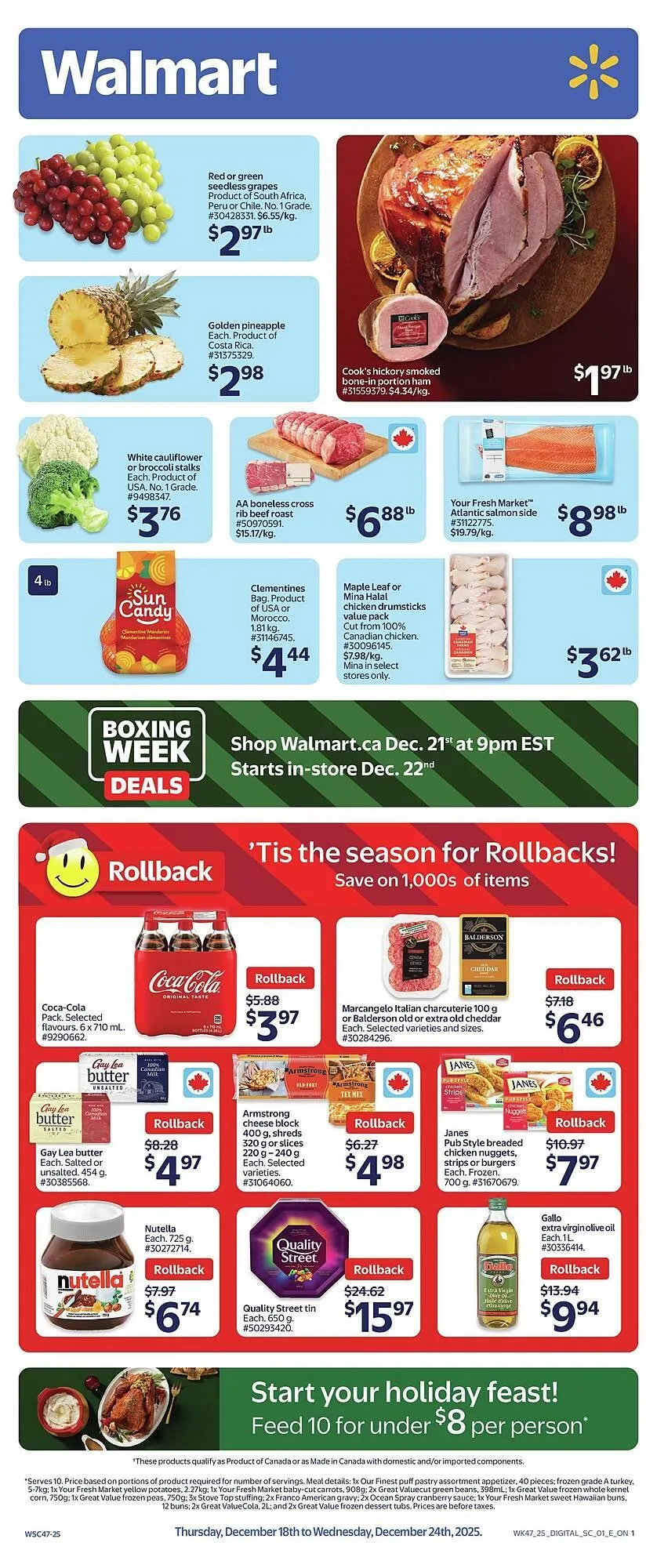 Walmart flyer from December 18 to December 25 2025 - flyer page 1