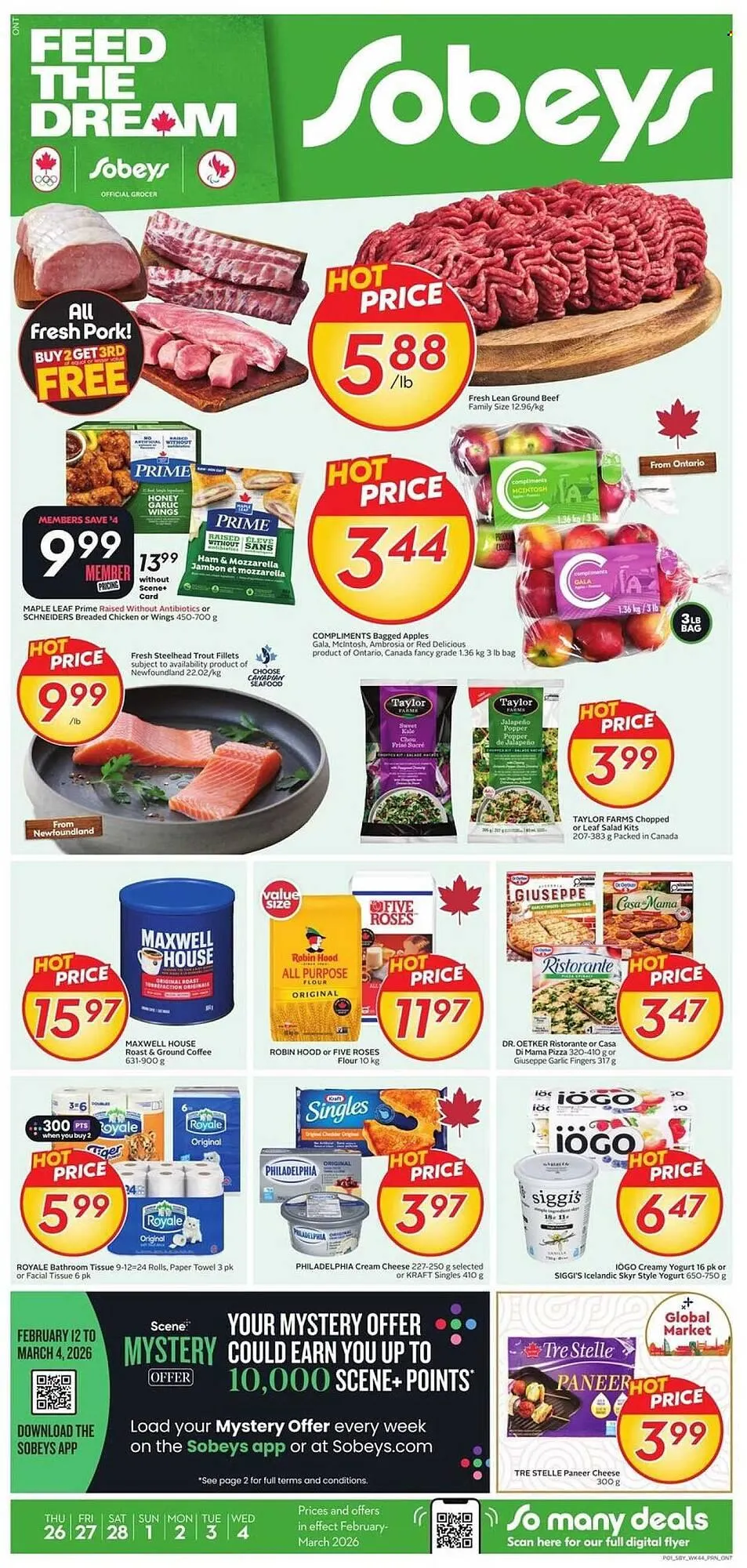 Sobeys flyer from February 26 to March 4 2026 - flyer page 1
