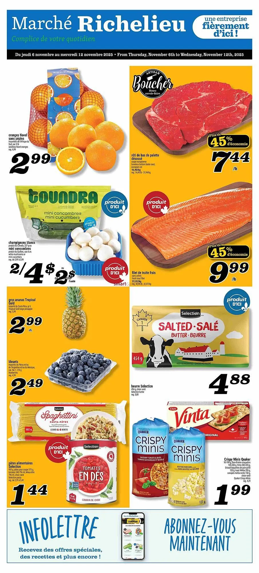 Marché Richelieu flyer from November 6 to November 12 2025 - flyer page 1