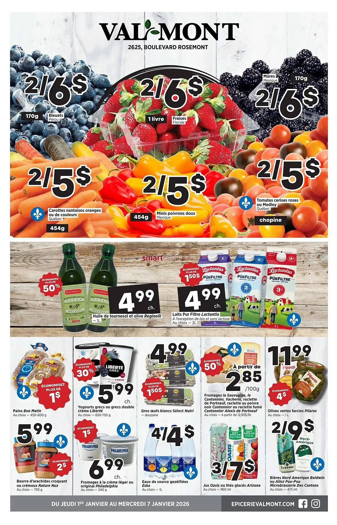 Val-Mont flyer from January 1 to January 7 2026 - flyer page 1