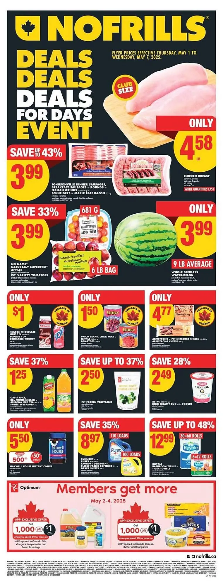 No Frills flyer from May 1 to May 8 2025 - flyer page 1