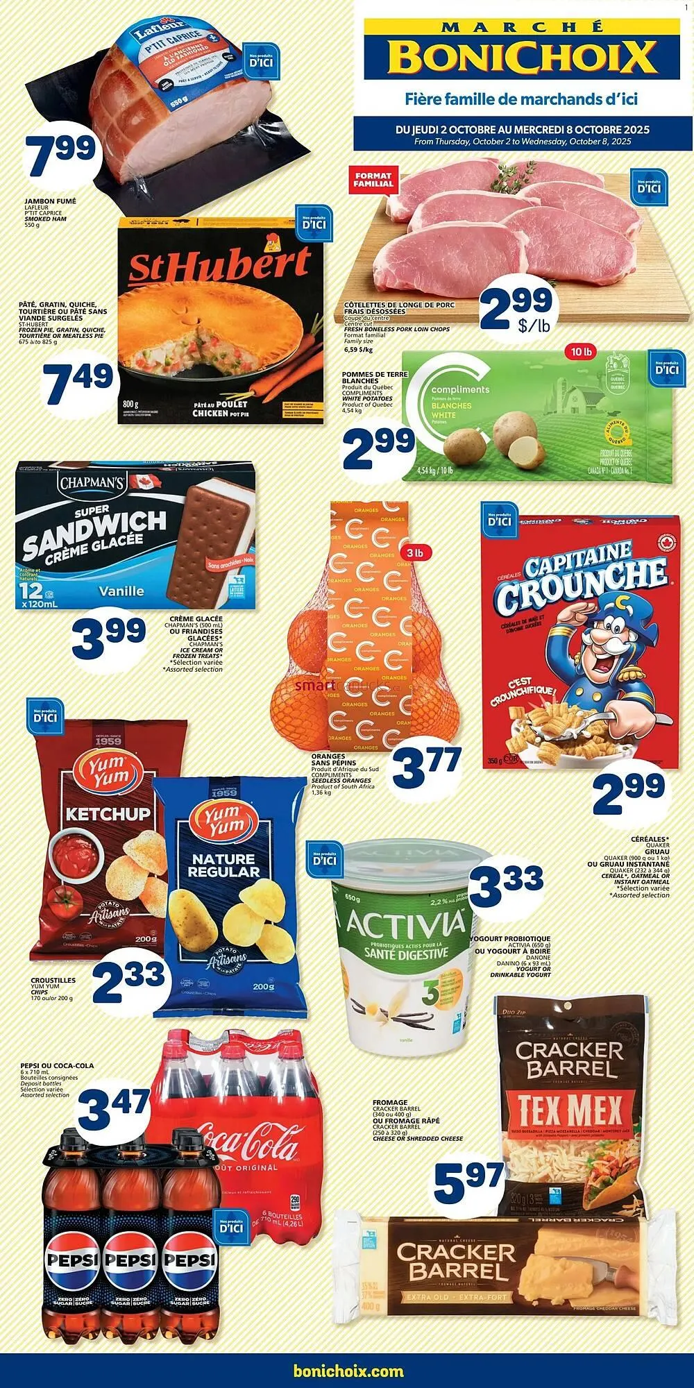 Marché Bonichoix flyer from October 2 to October 15 2025 - flyer page 1