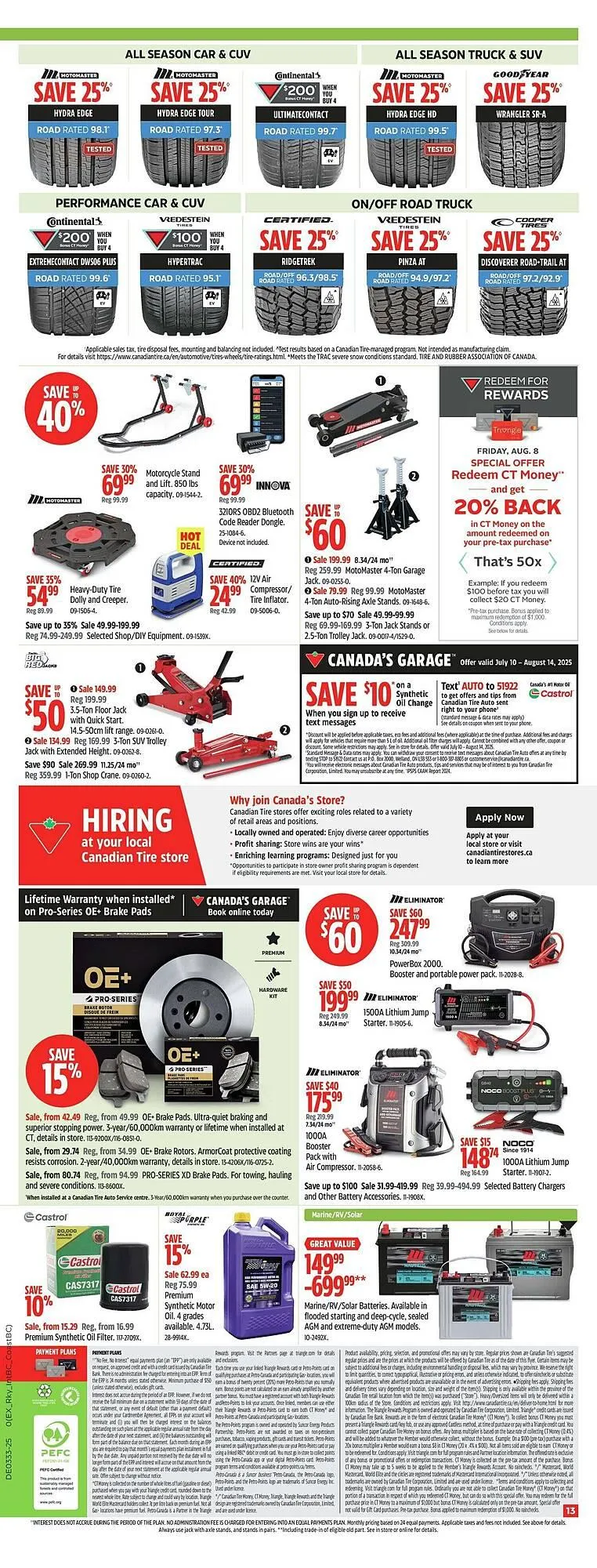 Canadian Tire flyer from August 7 to August 14 2025 - flyer page 20
