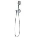 Arnette 4.3-inch 6-Function Handheld Handshower with Pause & Showerhead Combo Kit in Chrome