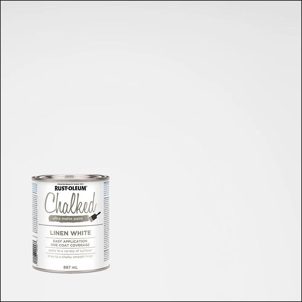 Chalked Ultra Matte Paint in Linen White, 887 mL