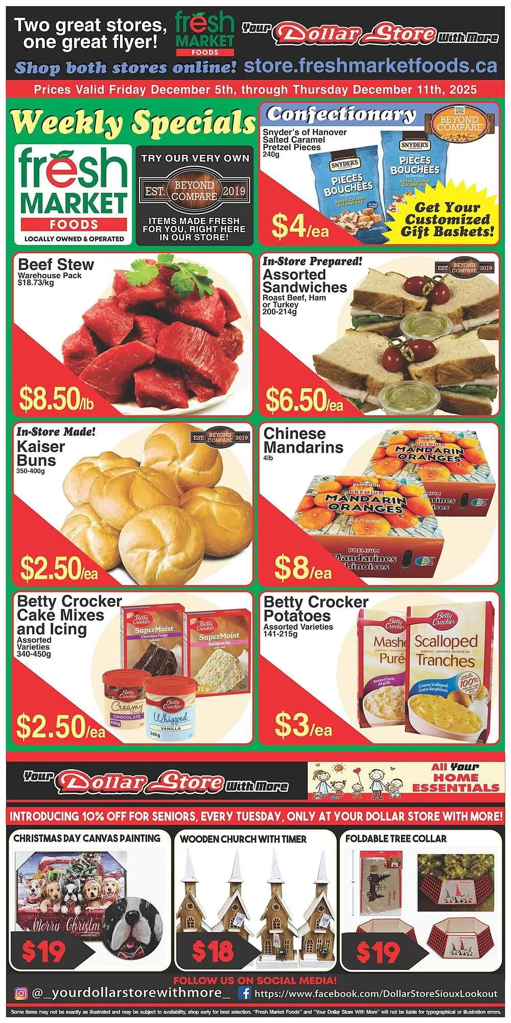 Fresh Market Foods flyer from December 5 to December 11 2025 - flyer page 1