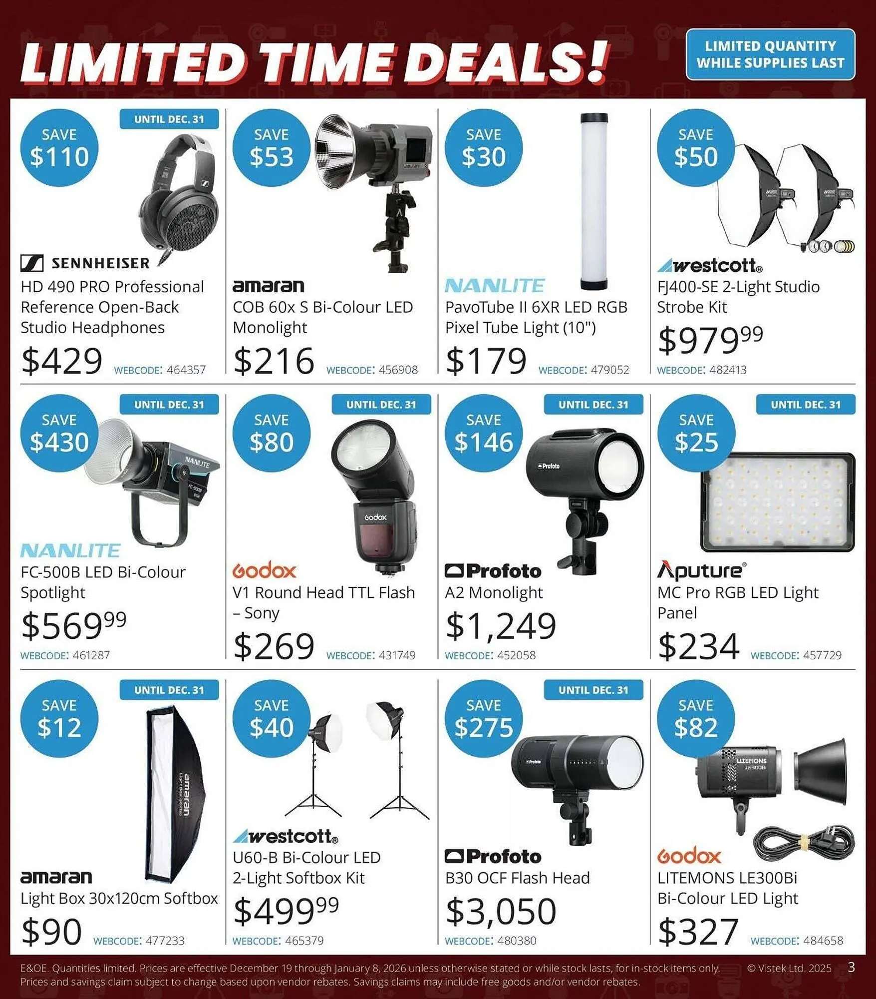 Vistek flyer from December 19 to December 27 2025 - flyer page 3