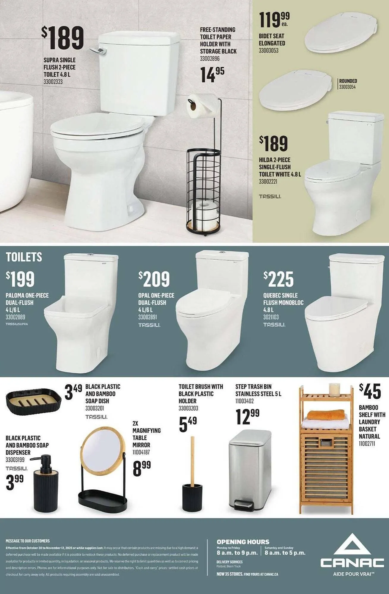 Canac flyer from October 29 to November 5 2025 - flyer page 11