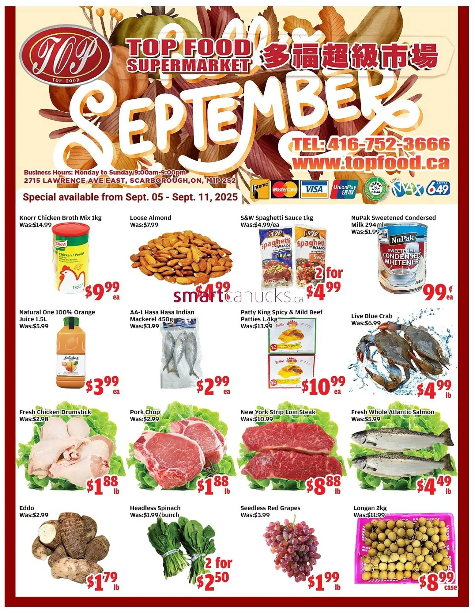 Top Food Supermarket flyer from September 5 to September 11 2025 - flyer page 1