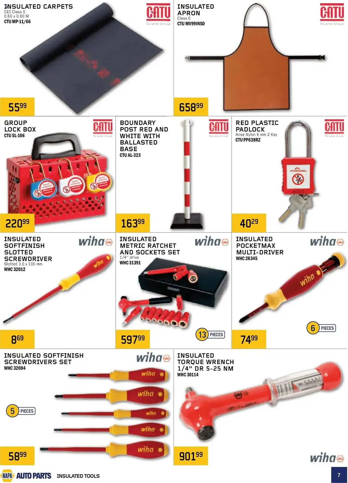 NAPA Auto Parts flyer from October 1 to January 1 2026 - flyer page 7