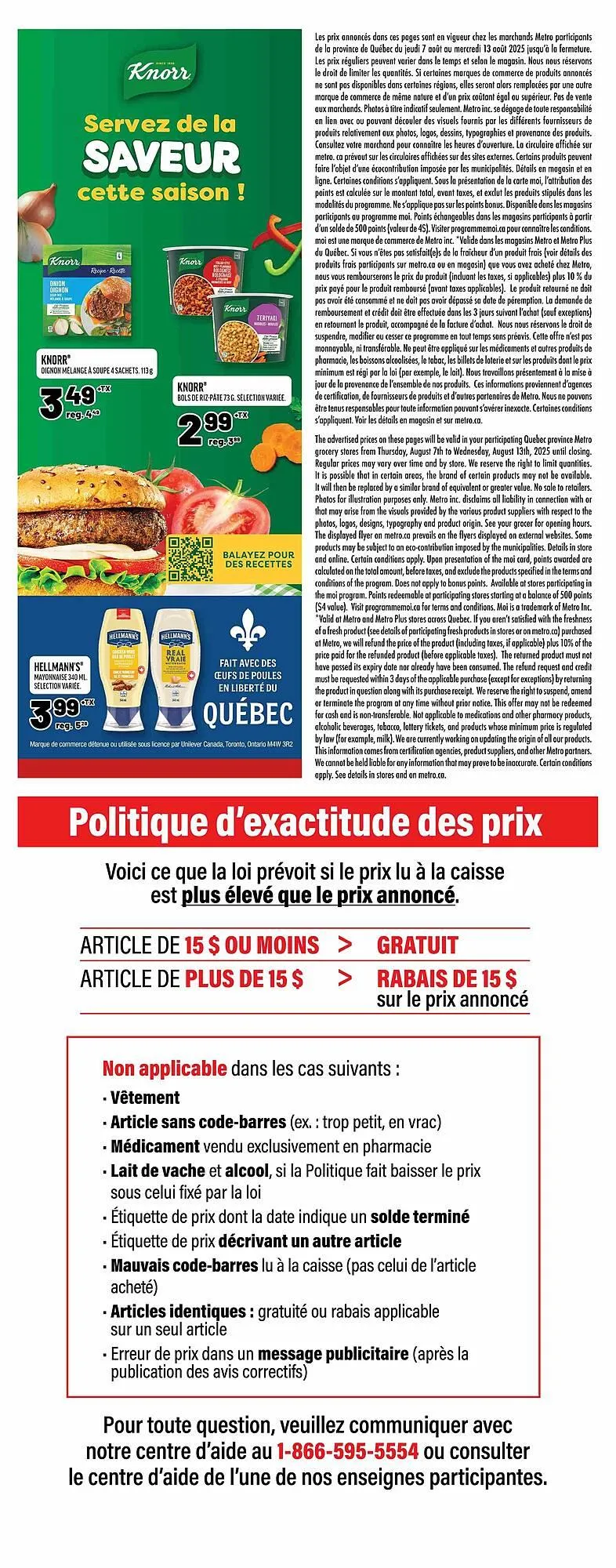 Metro flyer from August 8 to August 29 2025 - flyer page 22