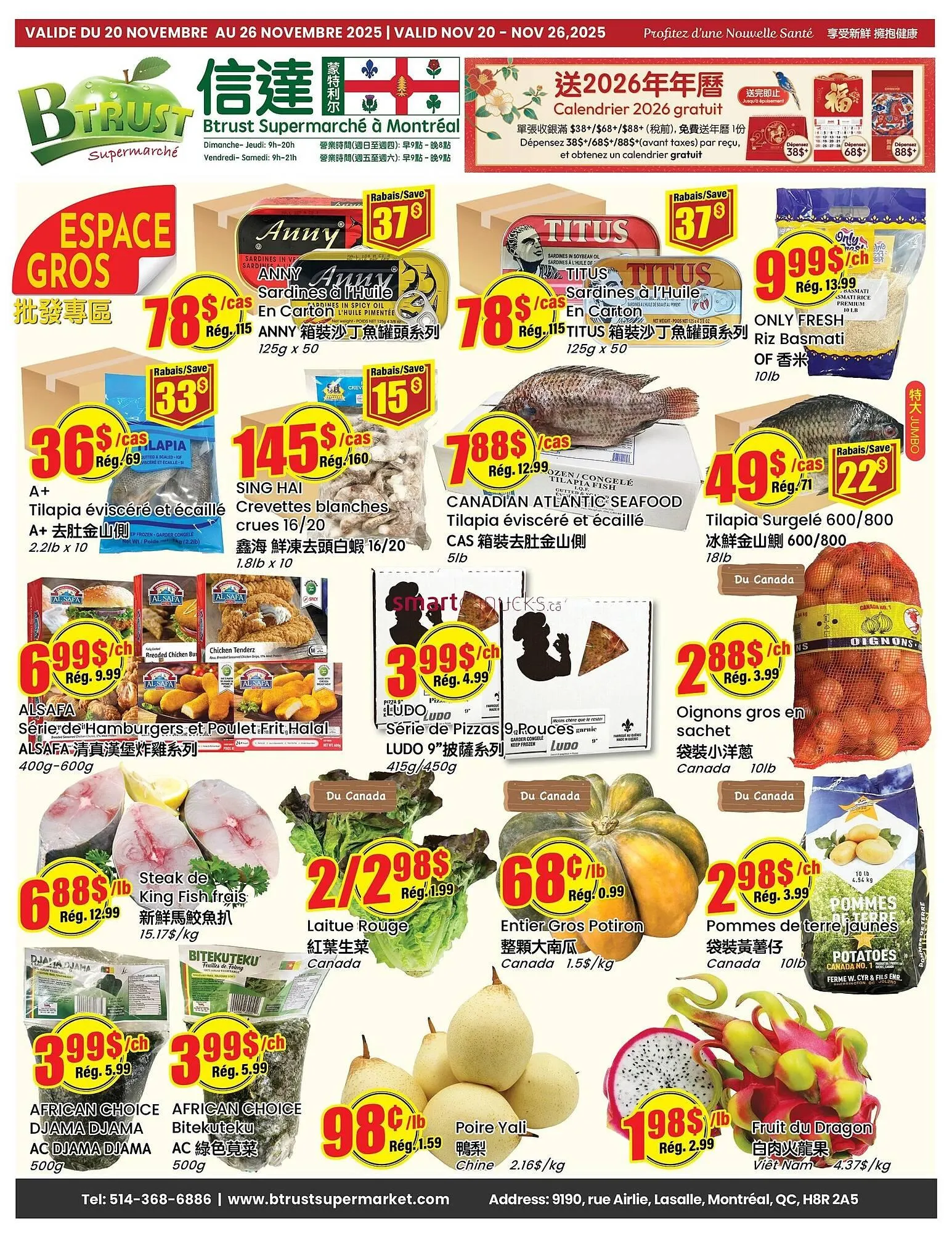 Btrust Supermarket flyer from November 20 to November 26 2025 - flyer page 1