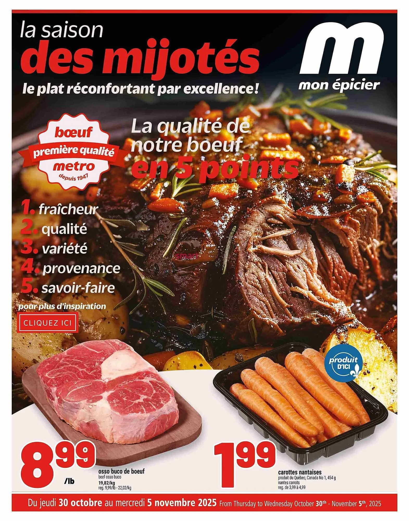 Metro flyer from October 30 to November 5 2025 - flyer page 22