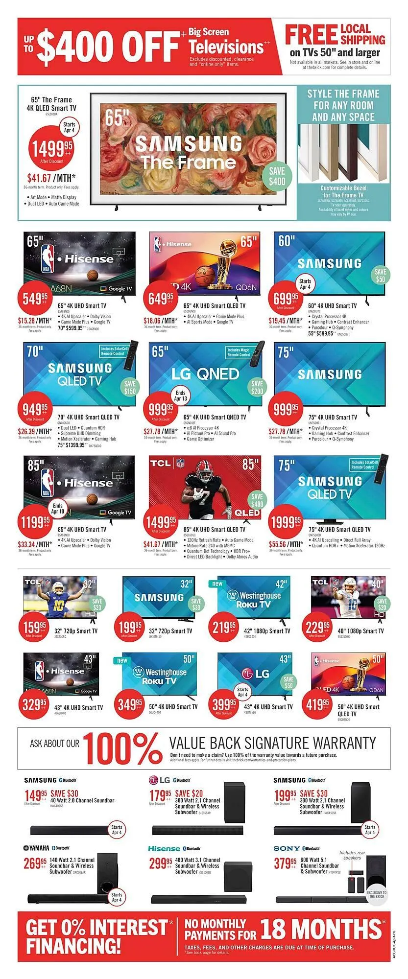 The Brick flyer from April 1 to April 18 2025 - flyer page 18