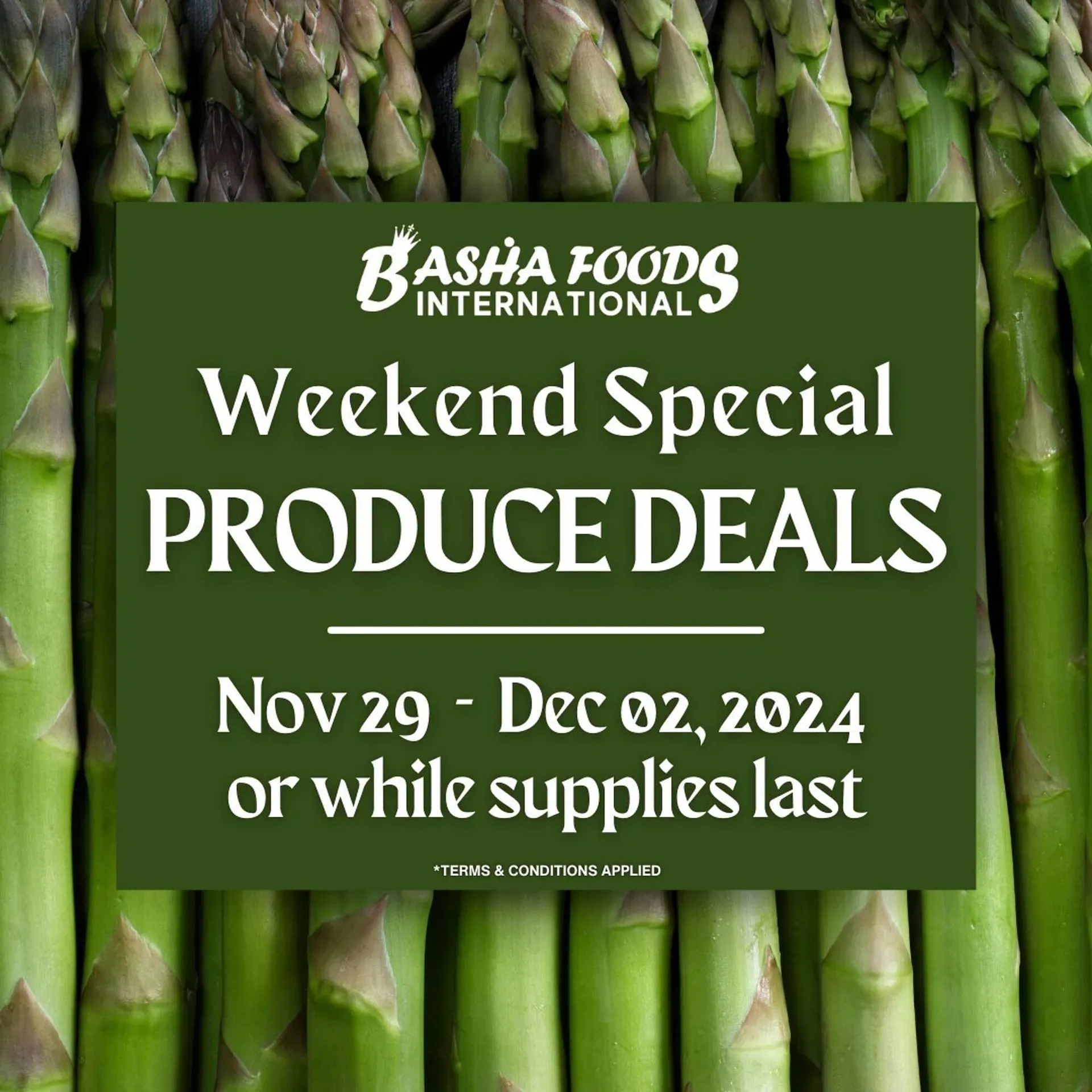 Basha Foods flyer from November 29 to December 2 2024 - flyer page 1