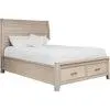 Ellesmere Sleigh Storage Bed - Champagne