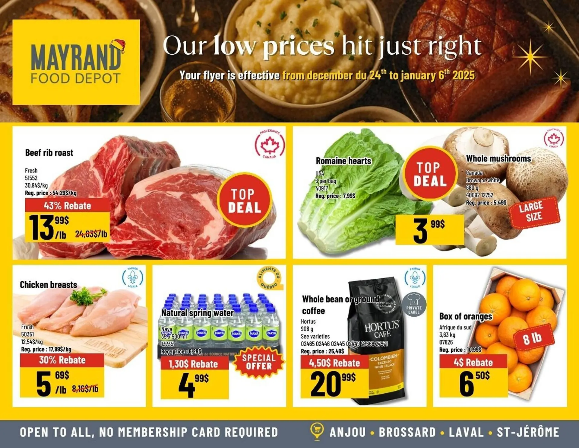 Mayrand flyer from December 25 to January 1 2026 - flyer page 1