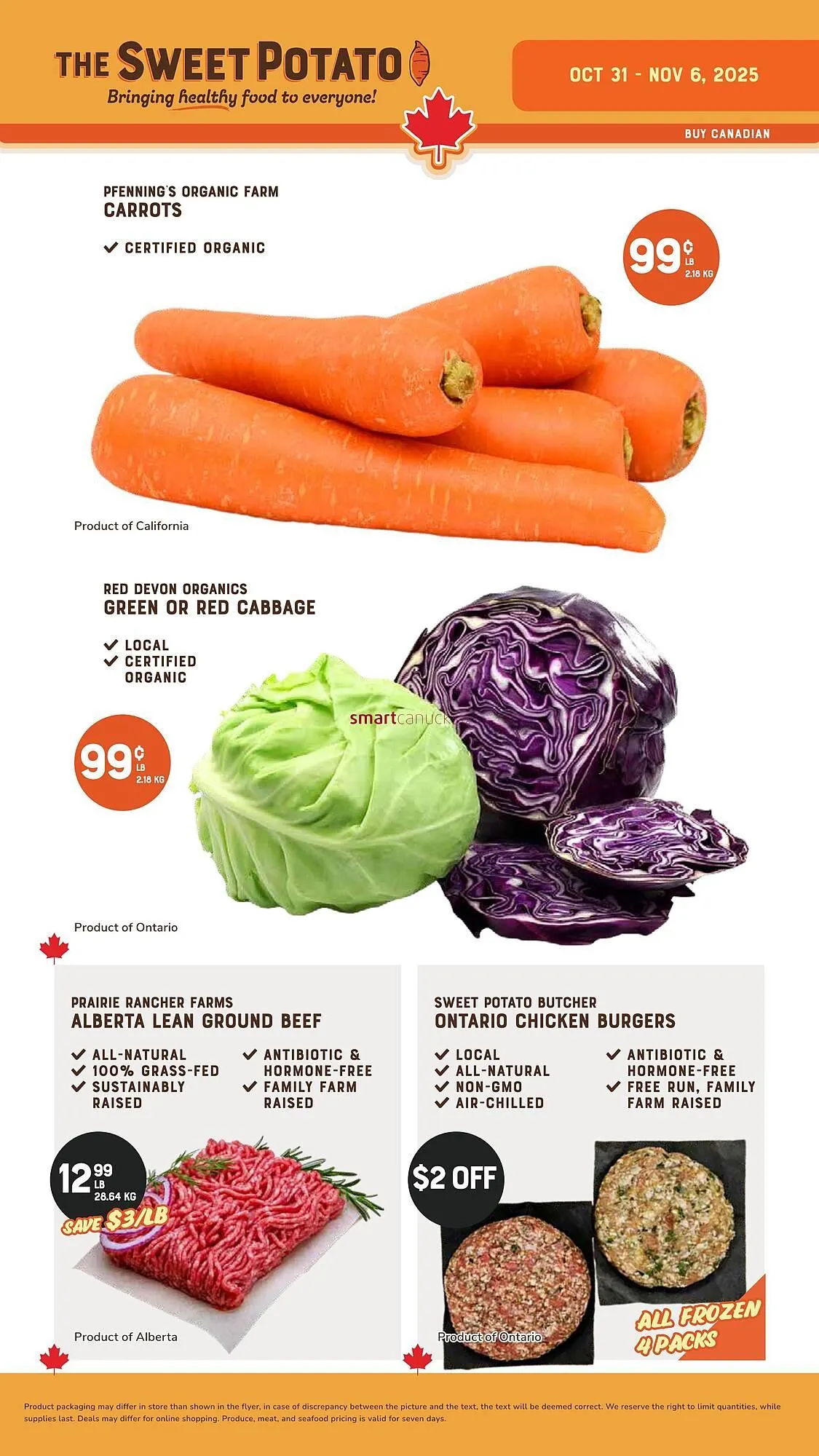 The Sweet Potato flyer from October 31 to November 6 2025 - flyer page 1