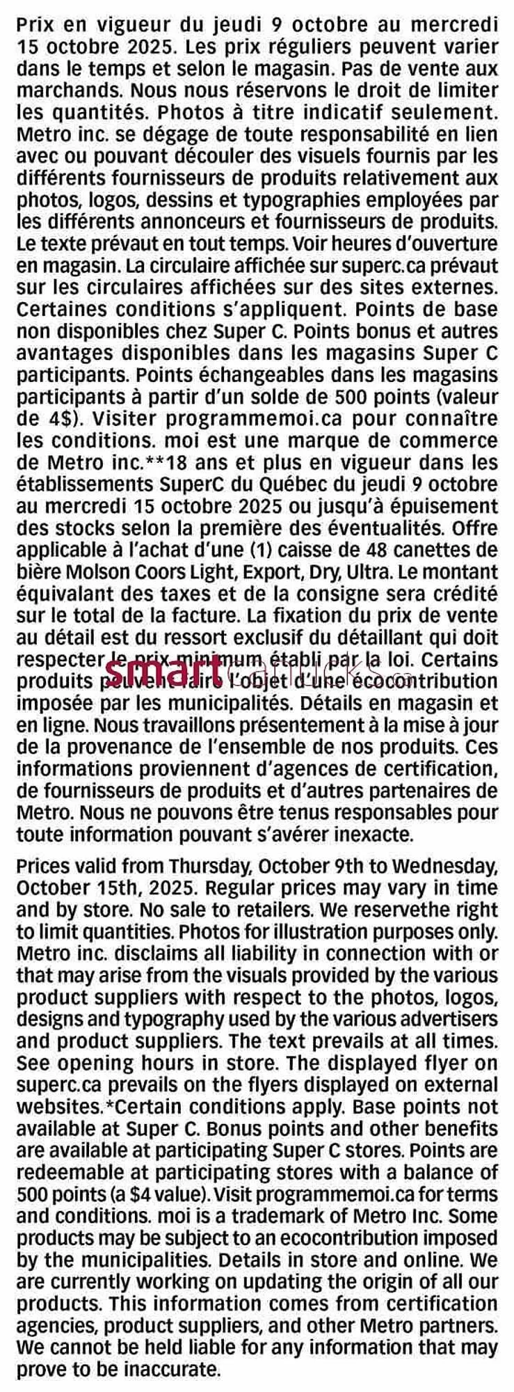 Super C flyer from October 9 to October 15 2025 - flyer page 19