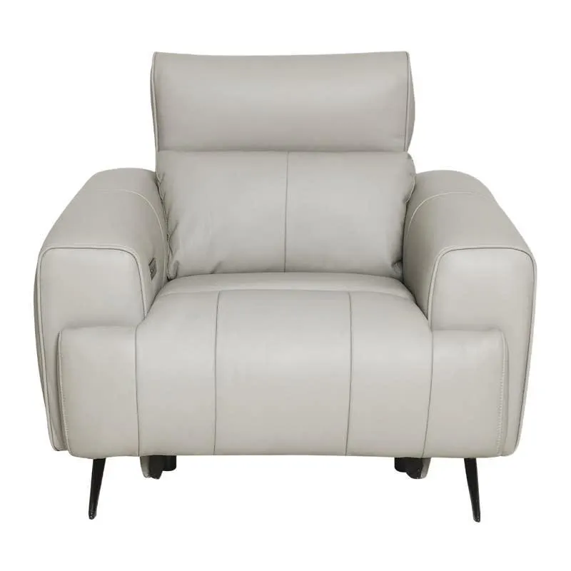 Fauteuil électrique inclinable en cuir véritable