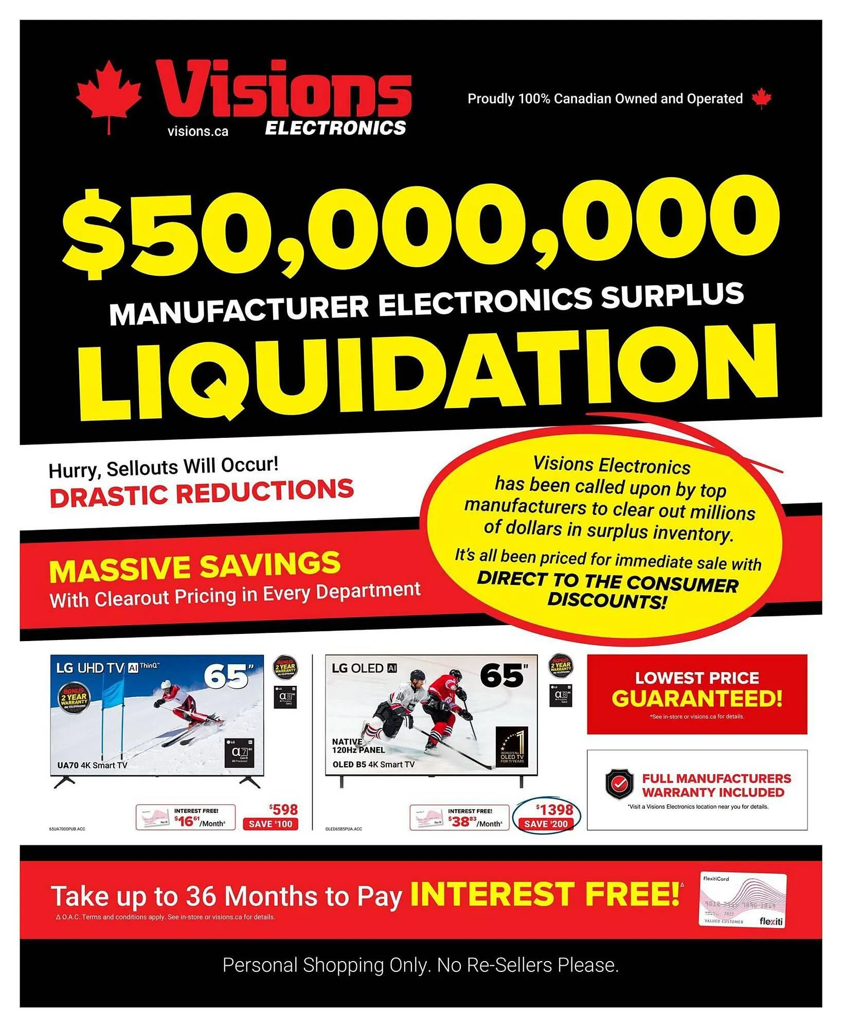 Visions Electronics flyer - 1