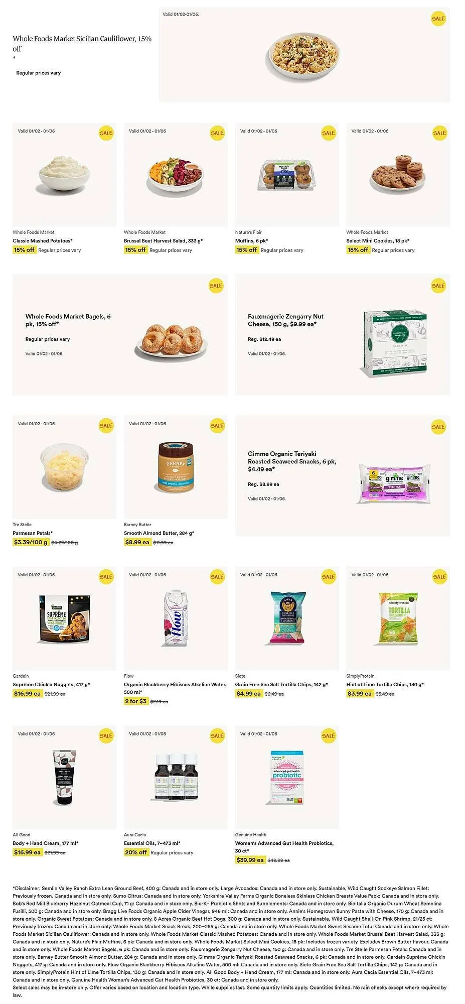 Whole Foods Market flyer from January 1 to January 8 2026 - flyer page 2