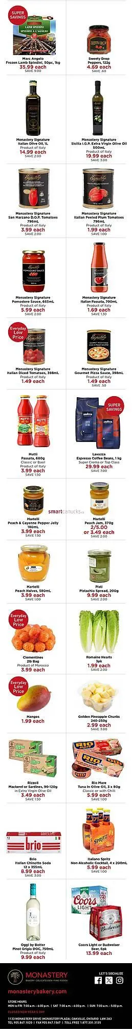 Monastery Bakery flyer from July 16 to August 12 2025 - flyer page 4