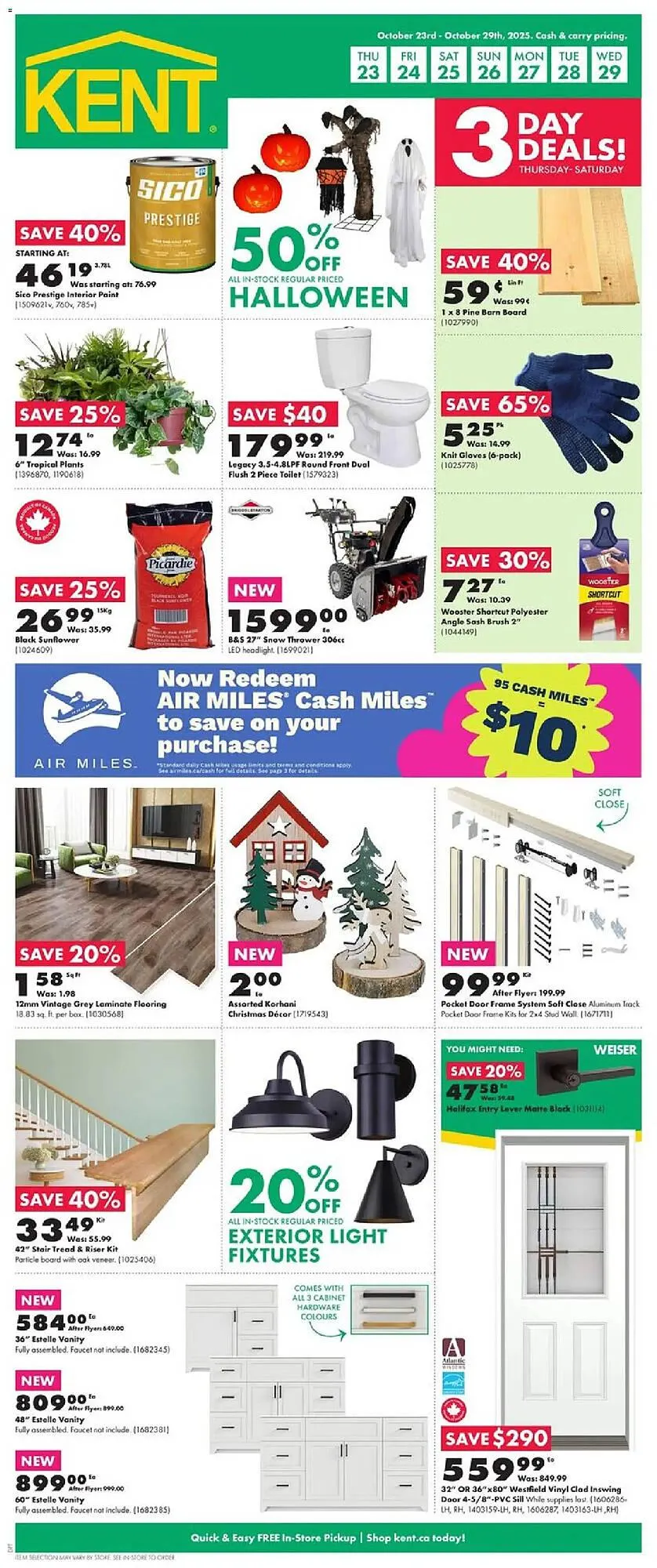 Kent flyer from October 23 to October 29 2025 - flyer page 1