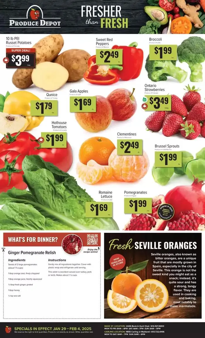 Produce Depot from January 29 to February 12 2025 - flyer page 1