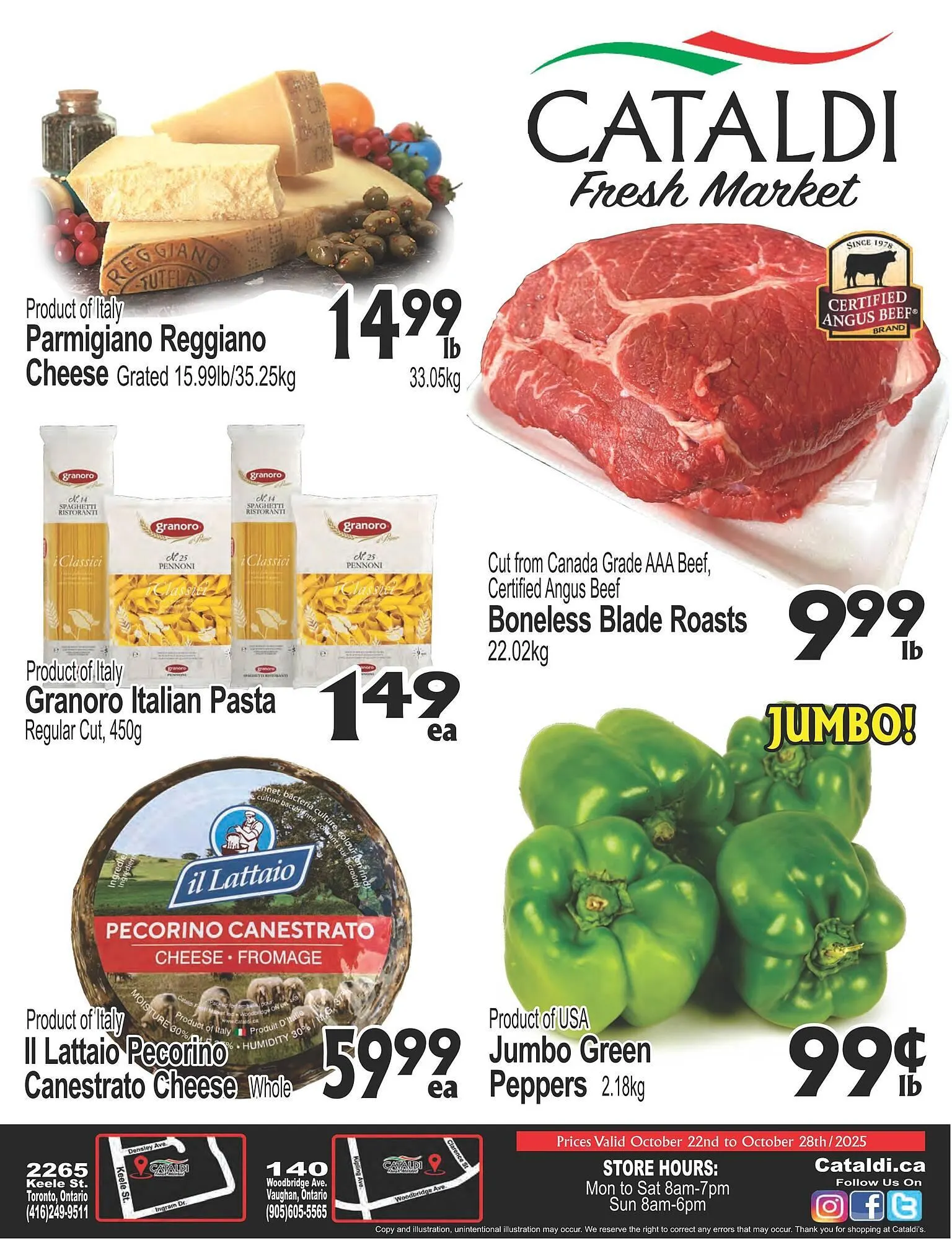 Cataldi Fresh Market flyer from October 22 to October 28 2025 - flyer page 1