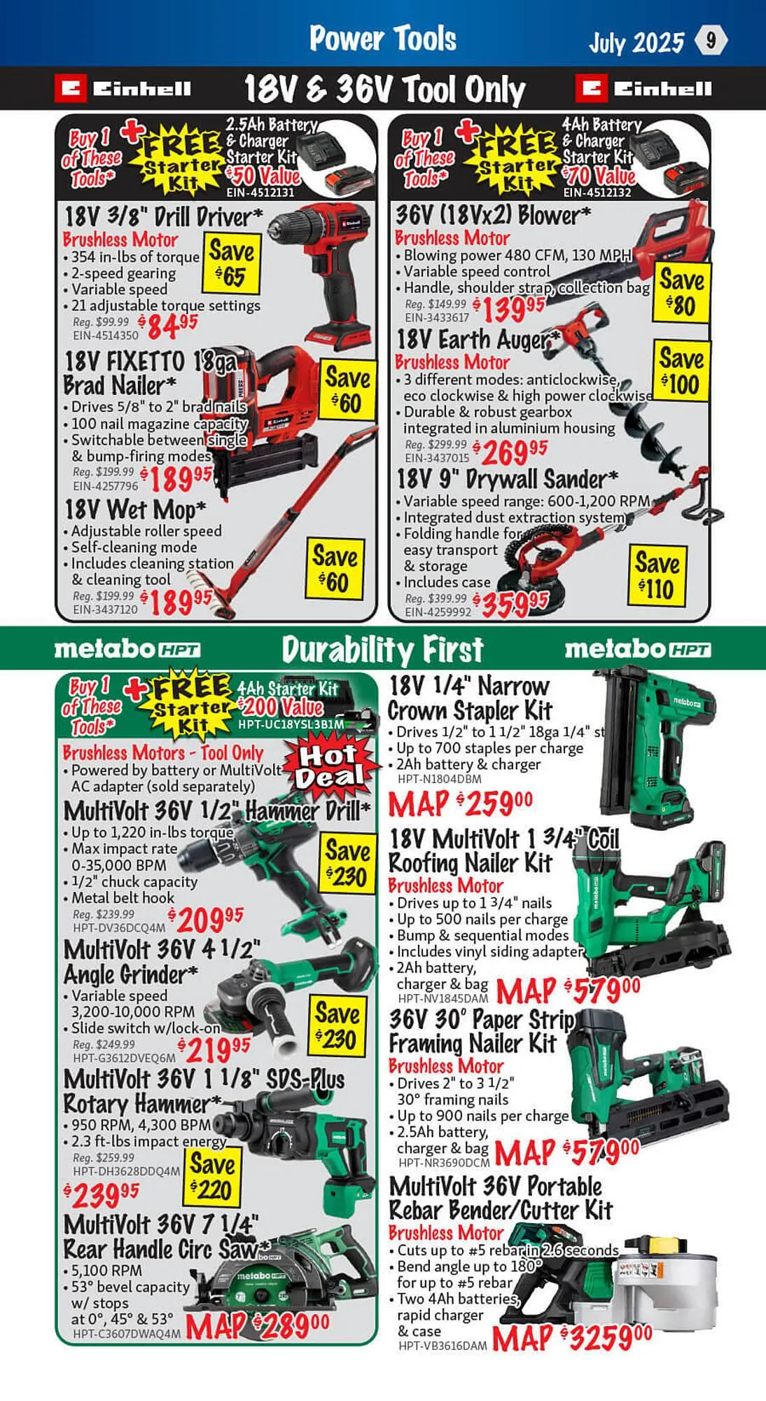 KMS Tools flyer from July 3 to July 9 2025 - flyer page 9