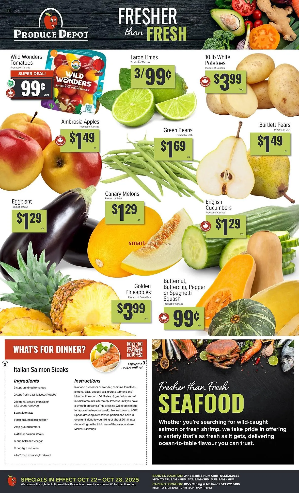 Produce Depot flyer from October 22 to October 28 2025 - flyer page 1
