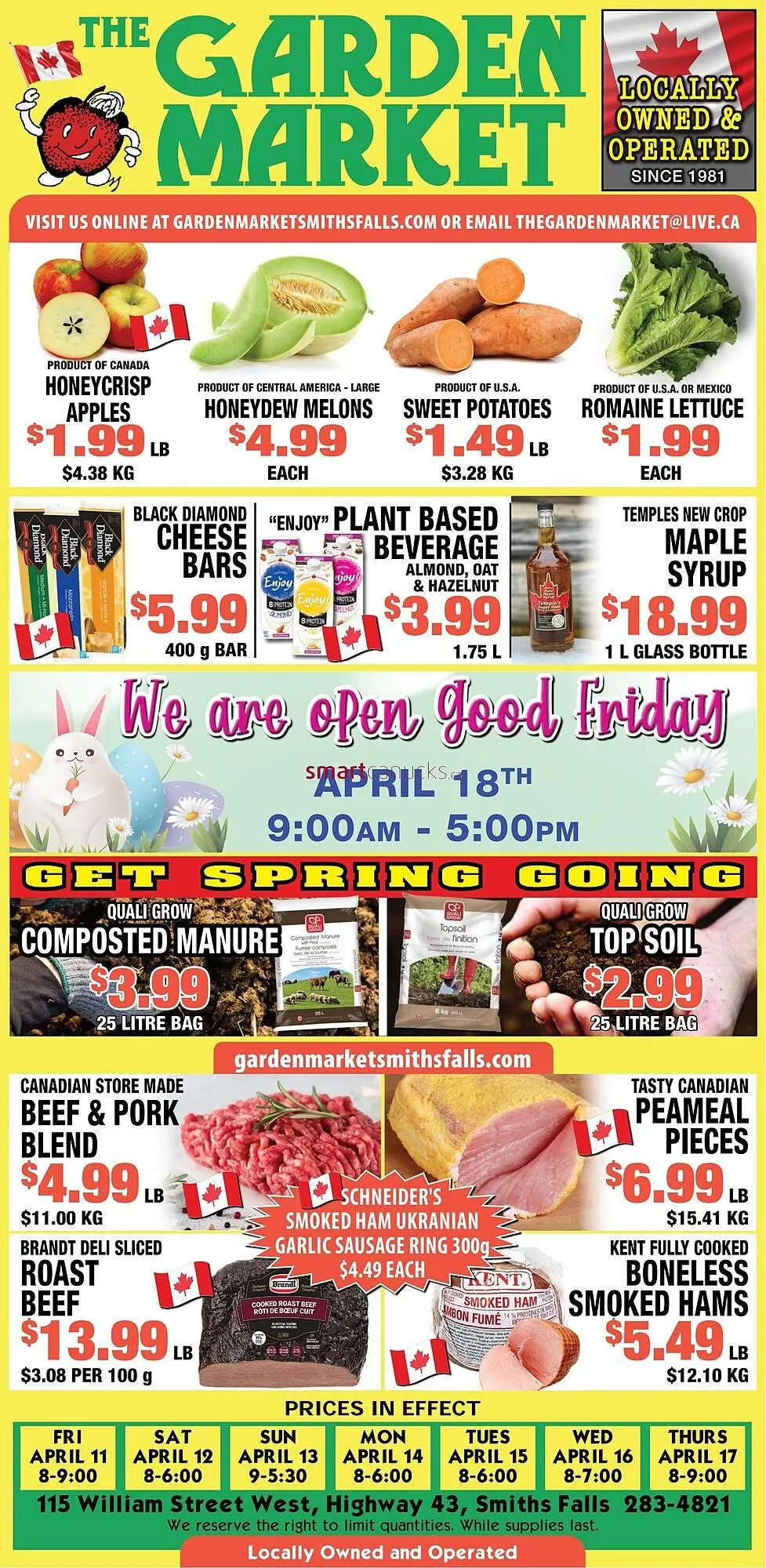 The Garden Market flyer from April 10 to April 16 2025 - flyer page 1