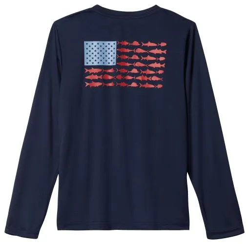 Columbia PFG Terminal Tackle Fish Flag Long-Sleeve Shirt for Toddler Boys