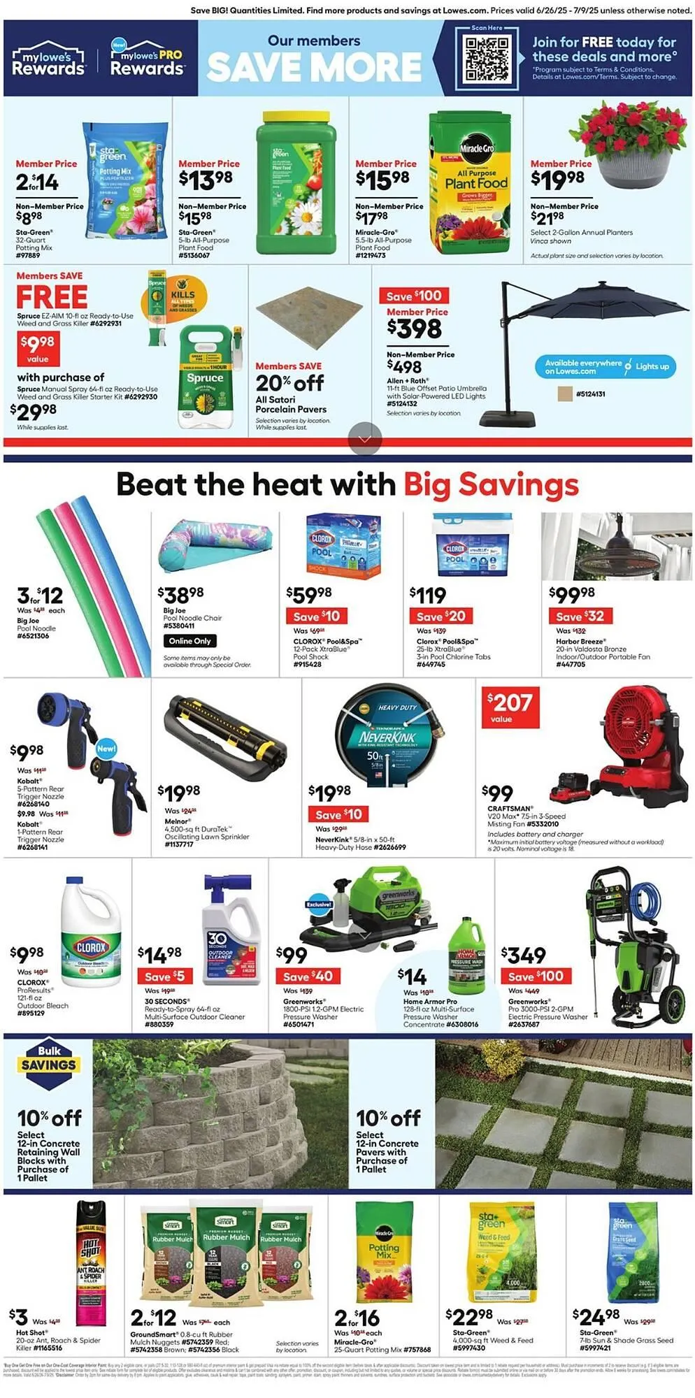 Lowe's flyer from June 26 to July 9 2025 - flyer page 2