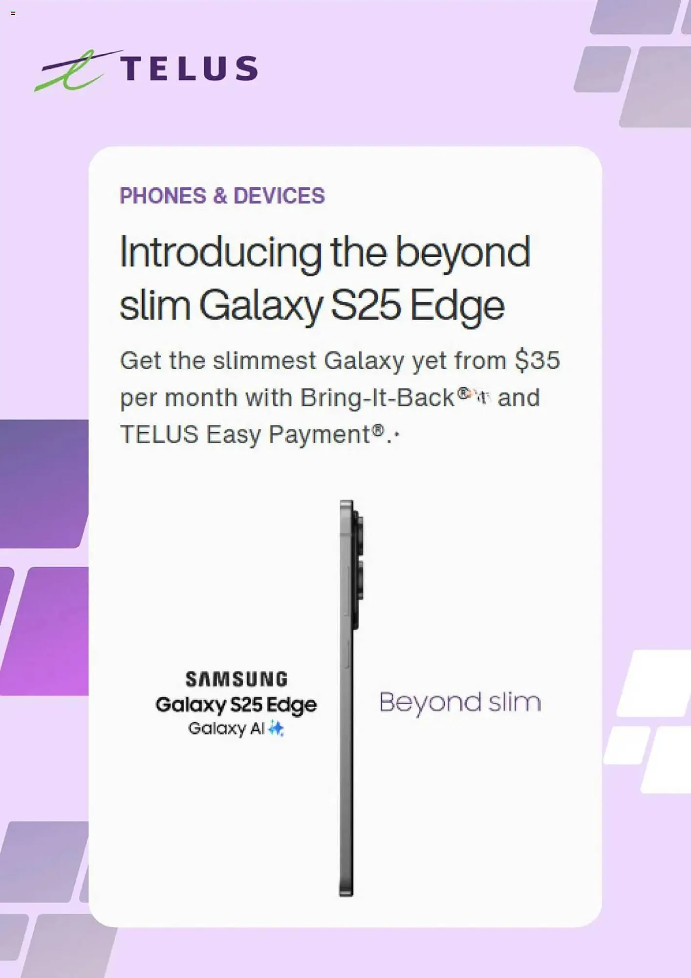 Telus flyer from July 8 to August 11 2025 - flyer page 7