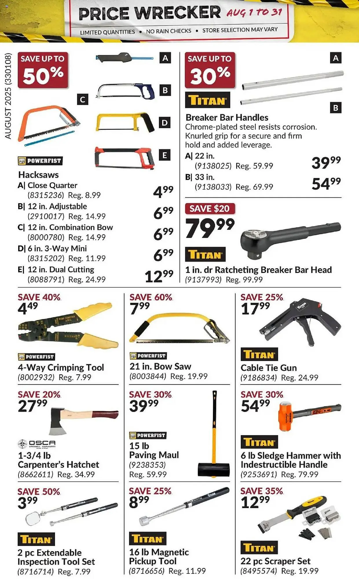 Princess Auto flyer from August 1 to September 1 2025 - flyer page 17