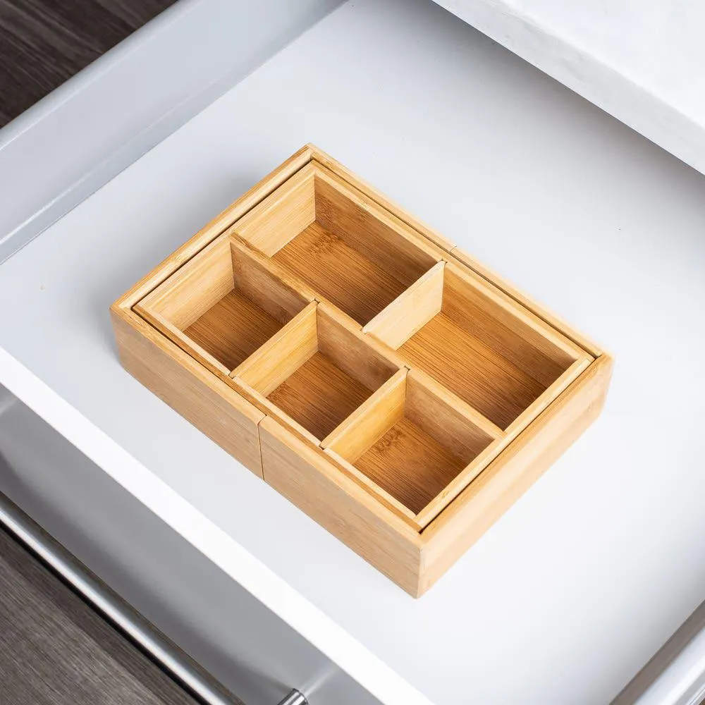 KSP Natura Bamboo Gadget Tray Expandable (Natural)